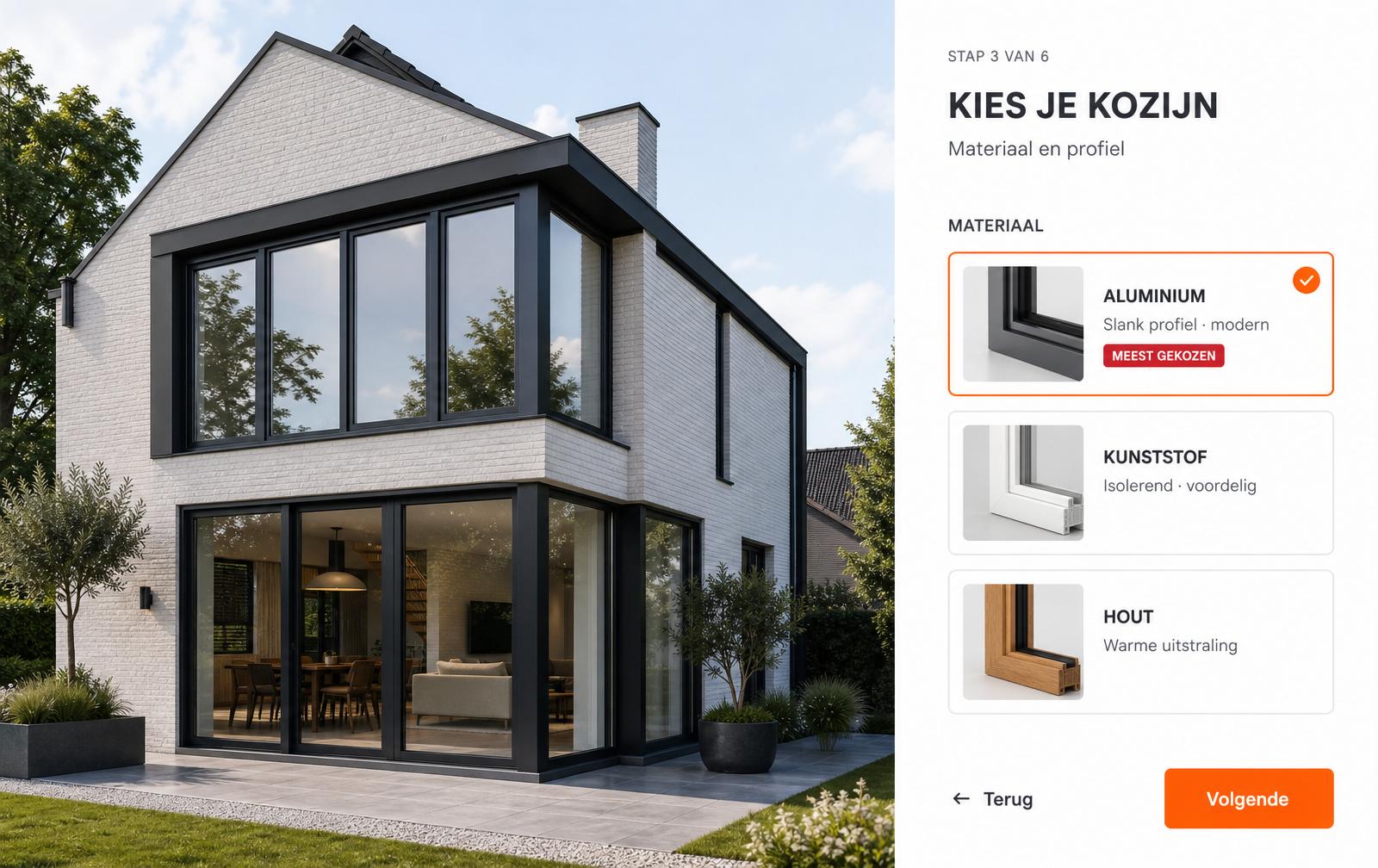 Kozijnspecialist Brabant — voorbeeld gebouwd door Jouwconfigurator.nl
